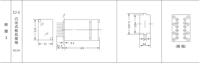 SS-54時(shí)間繼電器外形及開孔尺寸圖片二 SS-54時(shí)間繼電器外形及開孔尺寸圖片二