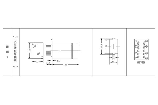JC-2開孔尺寸圖 JC-2開孔尺寸圖